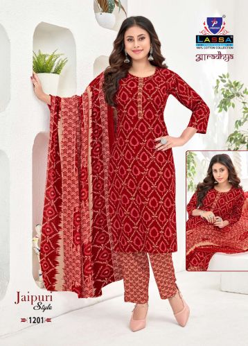 Ap Lassa Aaradhya Vol 12 Jaipuri Style Dress Material