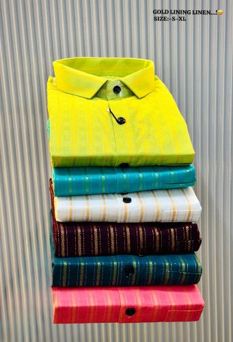 Striped men shirts, Sleeve Style : Long Sleeve