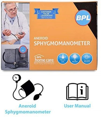 Battery Bpl Aneroid Sphygmomanometer, Color : Black, Weight : 315g