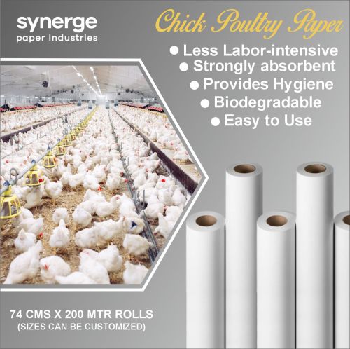Chick Feeding Poultry Paper Roll 5 Feet, 6 Feet, 7 Feet