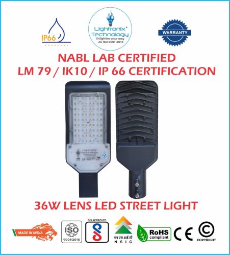 Aluminum Electric Lightronix Technology 36W Street Light