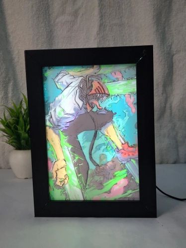 Light Painting Art Frame Night Light Table Lamp