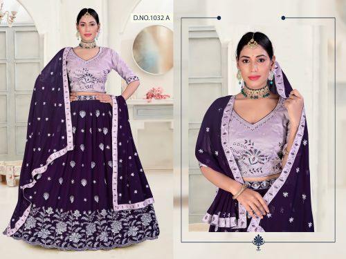 Georgette Wedding Lehenga Choli Free Size, Age Group : Adult
