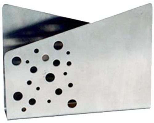 Polished Stainless Steel Cross Triangle Tissue Holder, Color : Silver