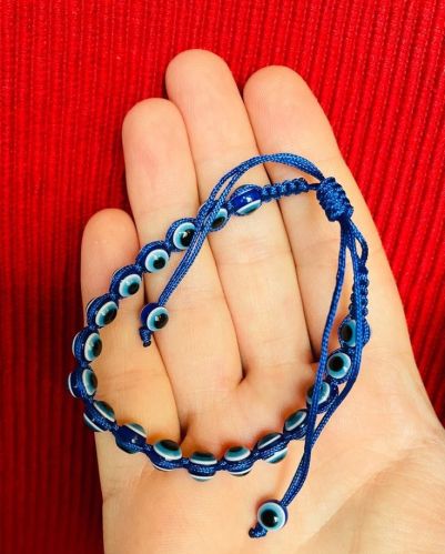 Multi Blue Evil Eye Bracelet Casual Wear