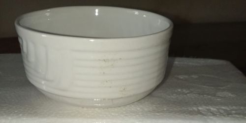Plain Coated Taj Ceramic Soup Bowl, Color : White, Weight : 200gm