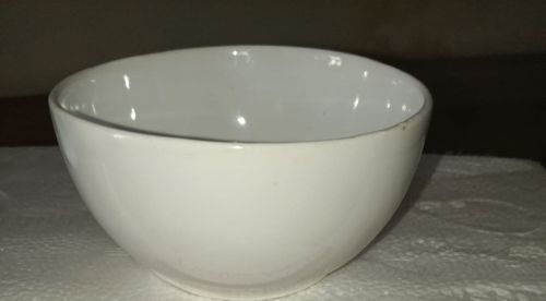 White Ceramic Medium Bowl, Shape : Round, Weight : 200gm
