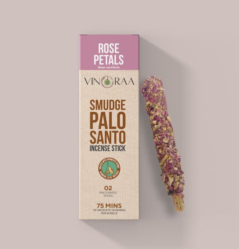 Rose Petals Palo Santo Smudge Incense Sticks