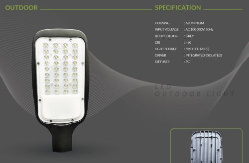 50w Aluminium LED Outdoor Street Light
