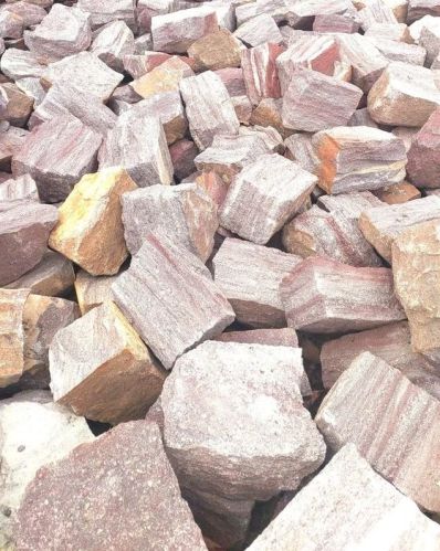 Ruby Red Granite Stone Blocks for Construction Landscaping
