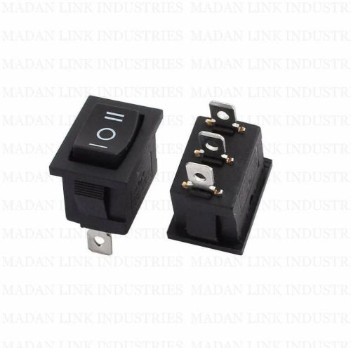 Imported Copper Mini Rocker Switch On Off On, Color : Black