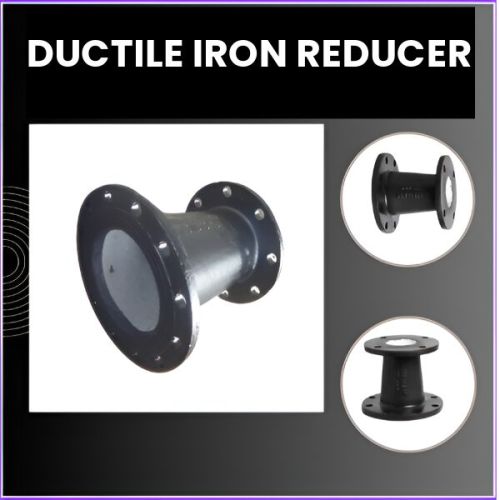 Polished Ductile Iron Double Flanged Reducer, Color : Black