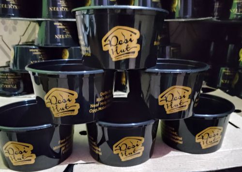 Printed Plastic Food Storage Containers, Packaging Type : Black