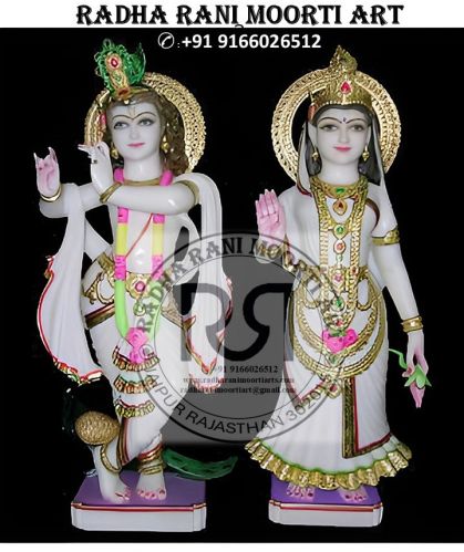 Marble Radha Krishna Moorti, Marble Type : Vietnam