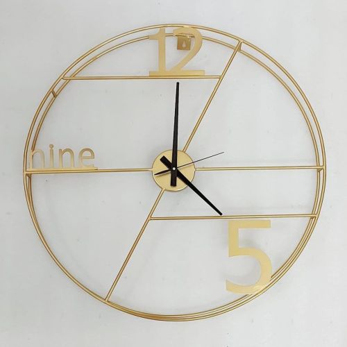 Antique Wall Clock, Color : Golden, Display Type : Analog