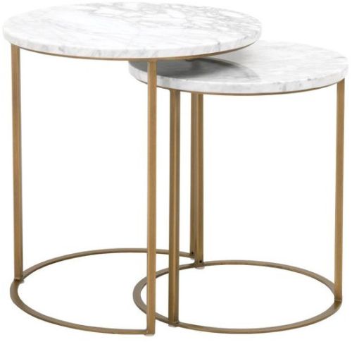 Polished Modular Iron Tables, Shape : Round