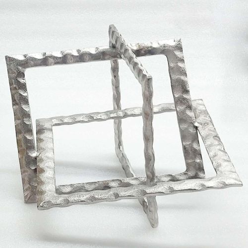Metal ZI-251305 Nickle Plated Sculpture Standard for Interior Decor