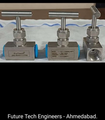 Fu-Tech Buffing SS304/SS316 SS Needle Valve 15 Mm TO 80 Mm