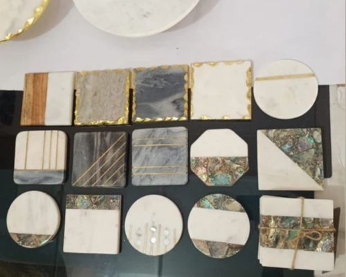 Polished Designer Marble Coaster