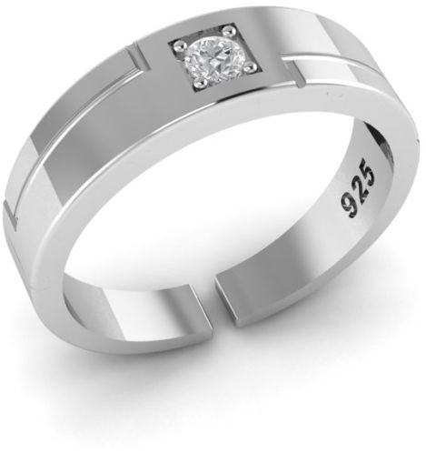 925 Silver Zircon True Love Band Ring