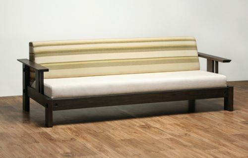 Three Seater Wooden Sofa Contemporary, Folding Style : Non Foldable