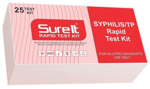 Surelt Syphilis/tp Rapid Test Kit, Packaging Type : Box