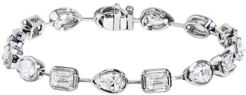 Polished Diamond Bracelets, Color : White, Gender : Female