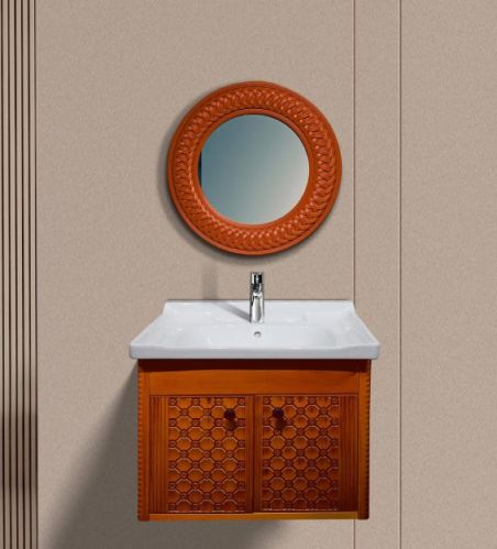 Polymers Serene Wooden Wall Mounted Bathroom Vanity