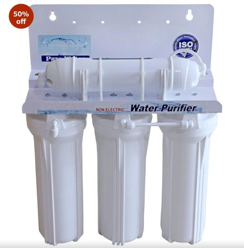 ABS Plastic Semi Automatic Water Purifier, Color : White
