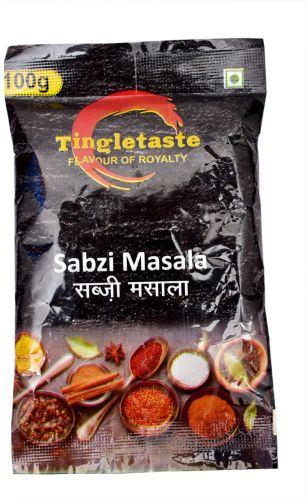 Tingletaste Sabzi Masala Powder, Packaging Size : 100g