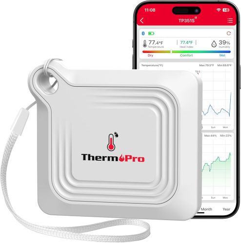 Thermopro Plastic Digital Temperature Humidity Data Logger