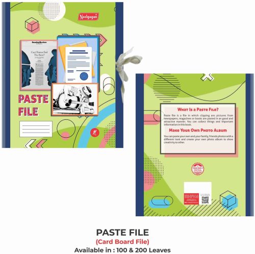 Printed Neelgagan A4 Card Board Paste File for Organizing Documents