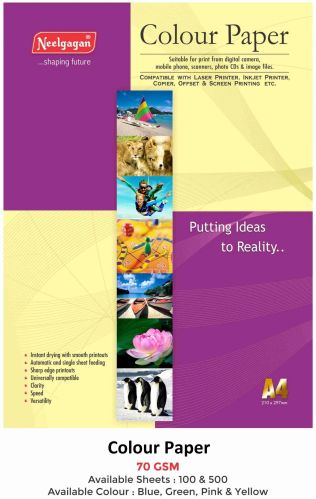 Neelgagan A4 Coloured Paper Sheets