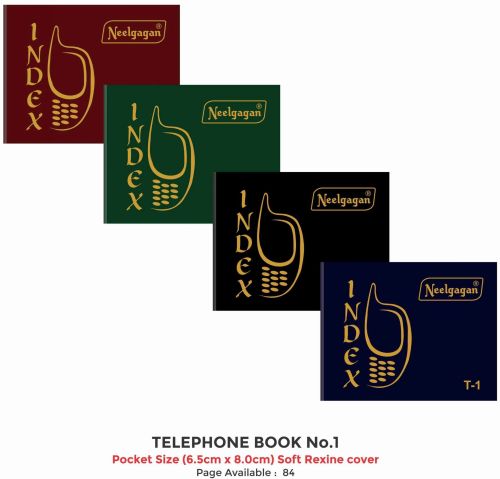 Neelgagan No.1 Telephone Book 6.5cm X 8.0cm