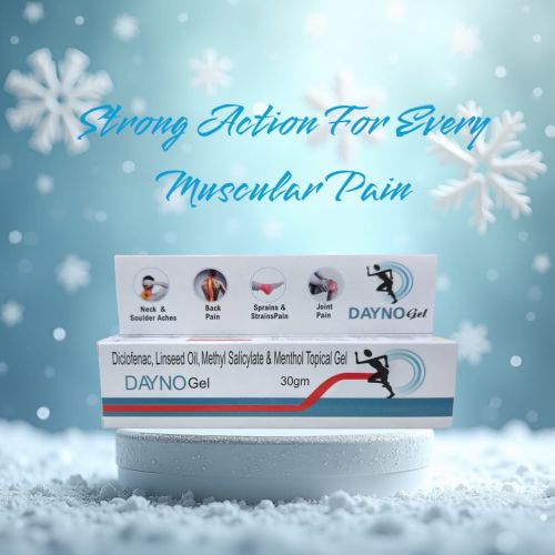 Rishabh Pharma Dayno Muscular Pain Relief Gel, Form : Ointment