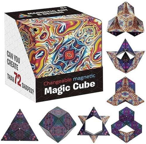 Plastic Ainfinity Puzzle Magic Cube, Color : Multicolor