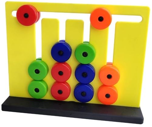 Plastic Magic Slide N Learn Puzzle, Color : Multicolor