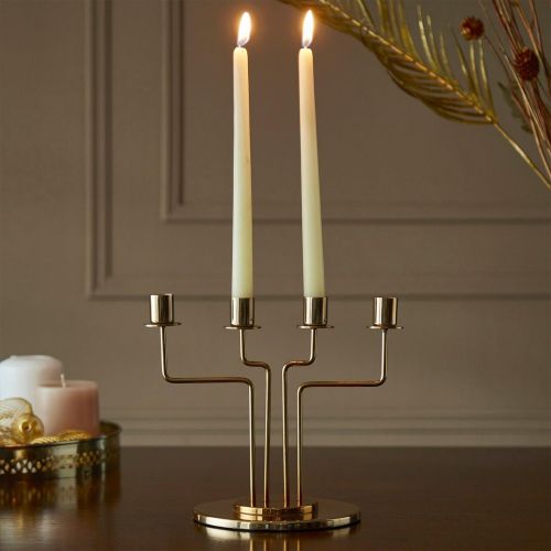 Polished Metal Tea Light Candle Holder, Packaging Type : Box