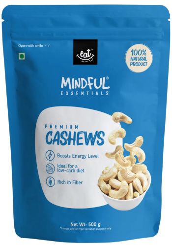 Plastic Printed Premium Cashew Standup Zipper Pouches