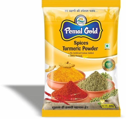 Printed Plastic Turmeric Powder Packaging Pouches