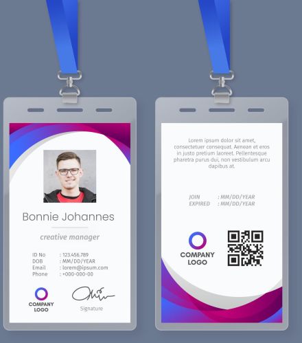 Printed PVC Id Cards, Color : Custom