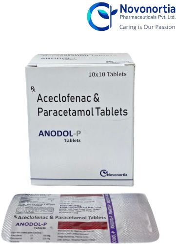 Anodol-P Anodol P Aceclofenac Paracetamol Tablet, Color : Natural