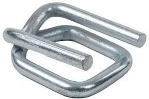 16mm Galvanized Iron Wire Buckle, Color : Silver