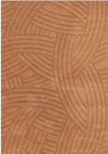 Hrw 17 Plain Smooth Silk Carpet, Color : Rust Regtanguler