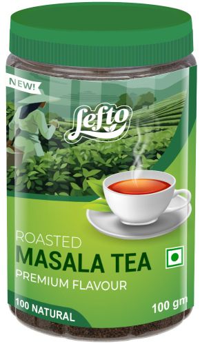100gm Lefto Roasted Masala Tea, Packaging Type : Plastic Jar