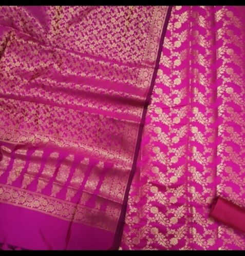 Printed Ladies Satin Silk Suit Wedding Wear