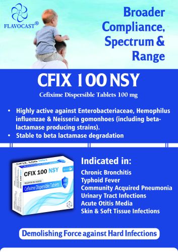 Cefixime Dispersible Tablets 100 Mg