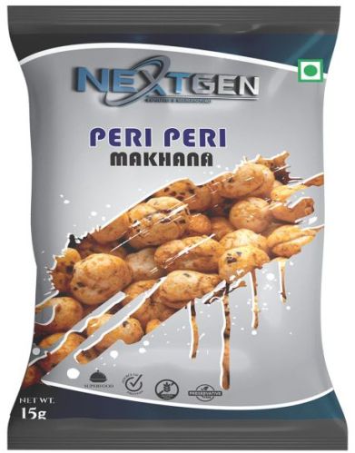 15 Gram Peri Peri Makhana, Packaging Type : Pouch for Snacking