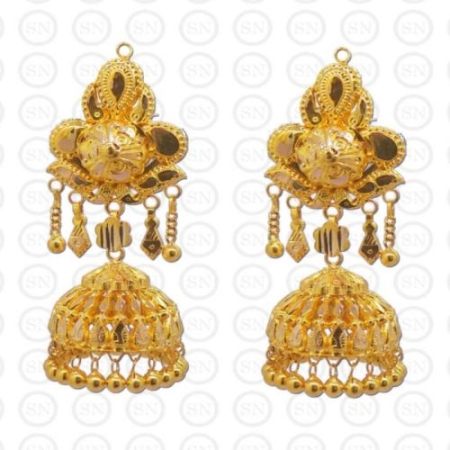 Polished EJ04 Gold Jhumka Antique, Gender : Female