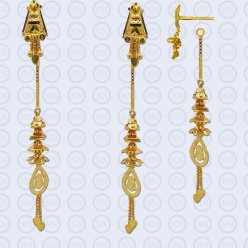 Polished Gold SD02 Stud Drops Party Wear Antique